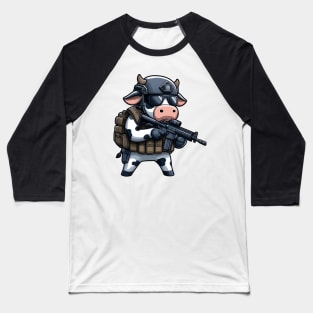 Tactical Cow Baseball T-Shirt